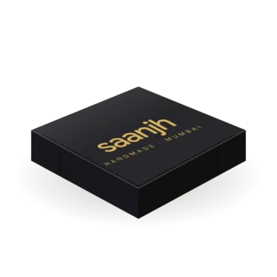 Printed matte black self-lock boxes, illustrative render